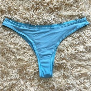 Blue bikini bottoms